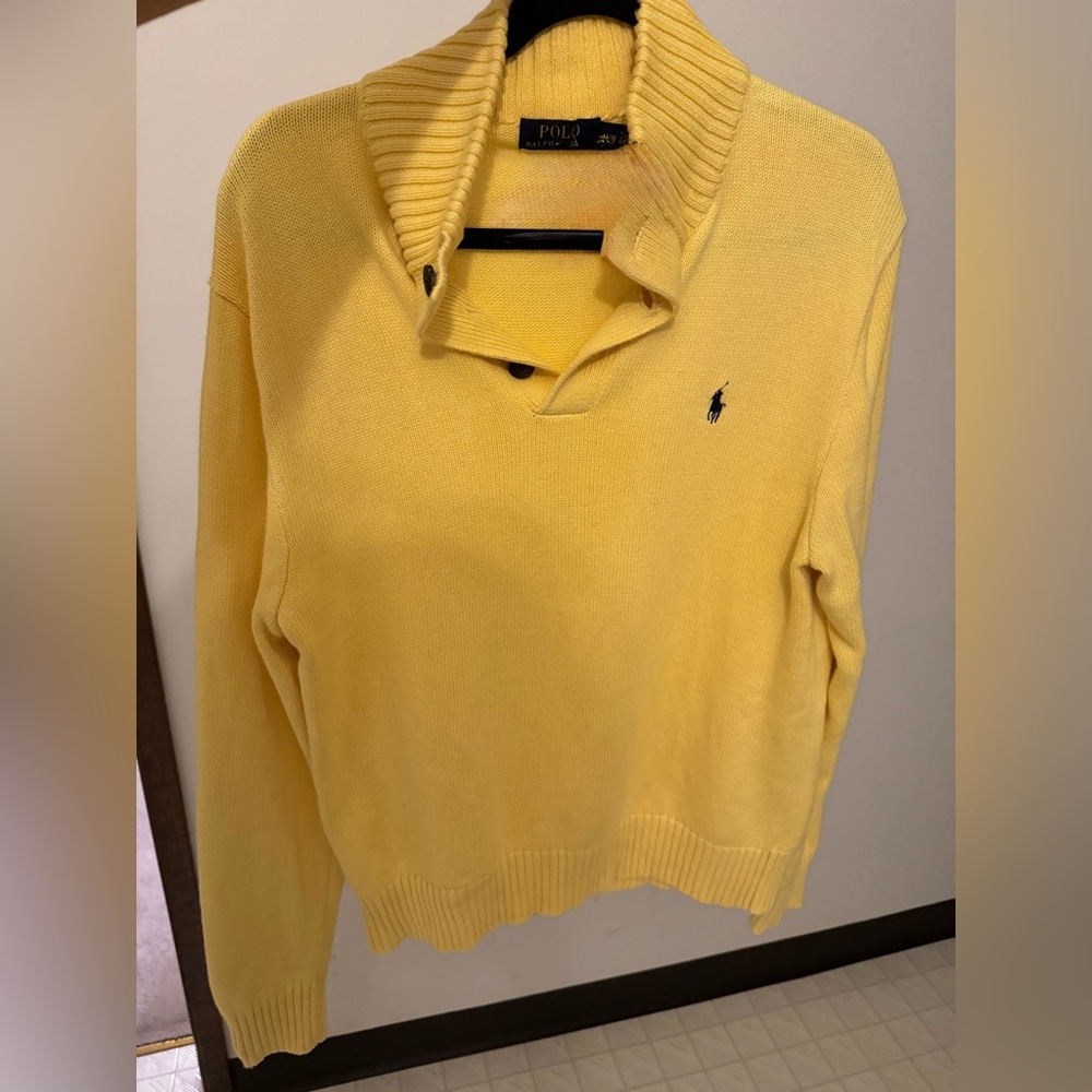 Polo by Ralph Lauren Yellow Cowl Neck Sweater
